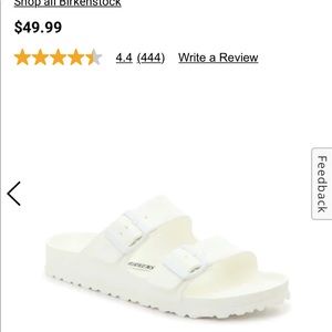 White foam Arizona Birkenstock